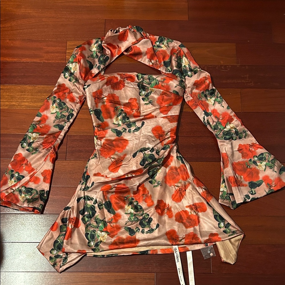 Toira House of CB Rose Print Dress